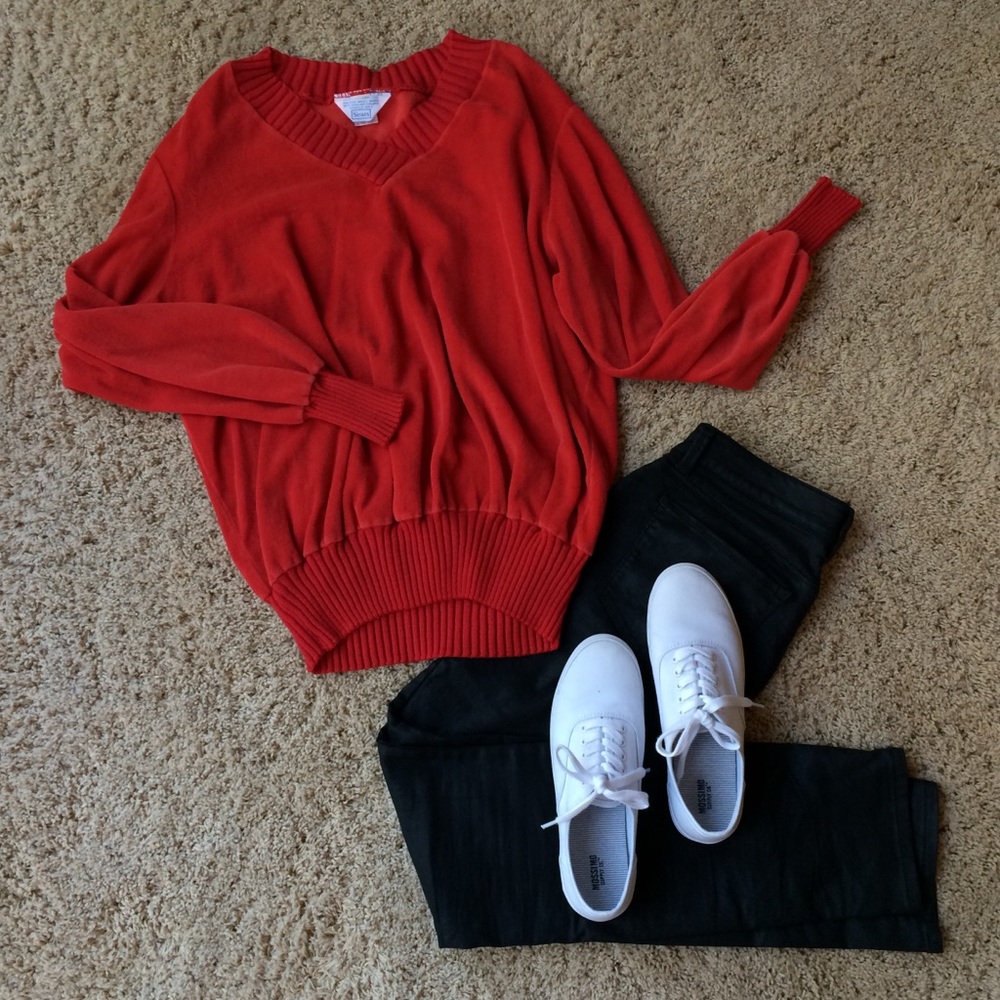 Vintage Sears Red Pullover Sweater